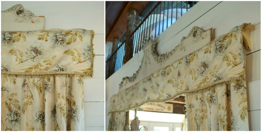 shabby chic curtain collage