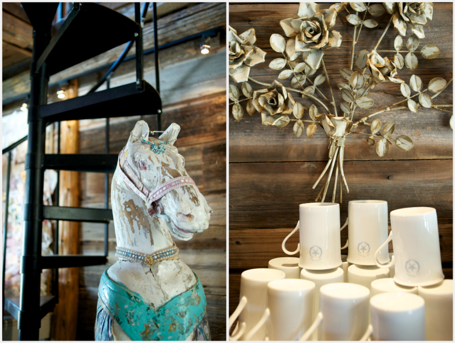 shabby chic horse coffee collage