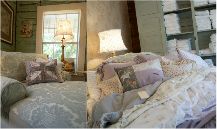 shabby chic union jack and texas flag collage