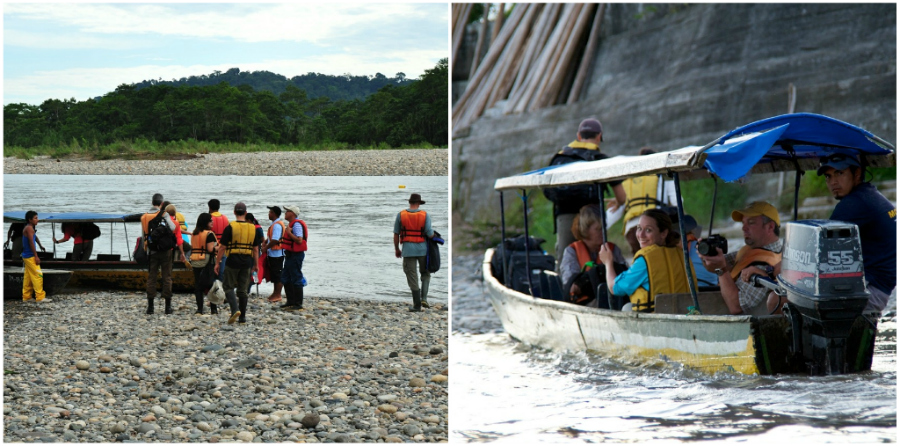 amazon canoe collage